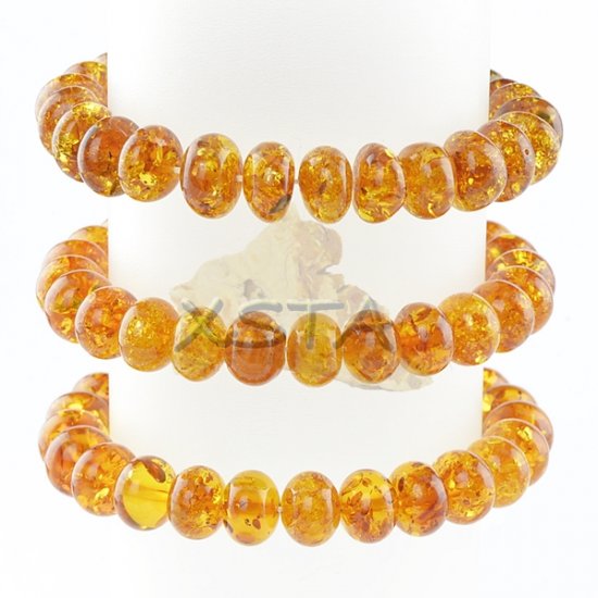Natural cognac amber beads bracelet